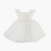 little girls white dress front view