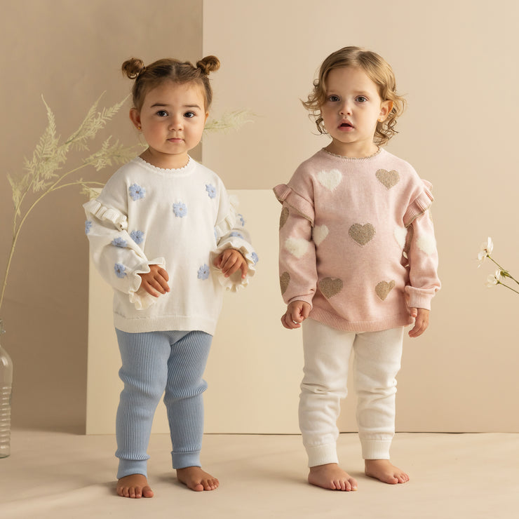 Heart Sweater Top & Pant Set