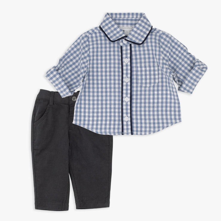 Woven Shirt & Corduroy Pant Set