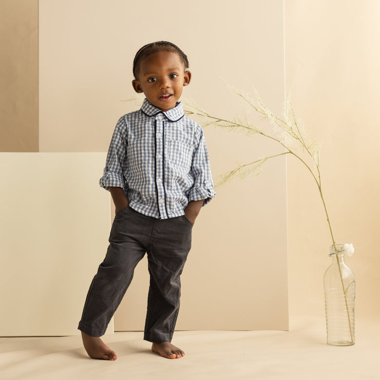 Woven Shirt & Corduroy Pant Set