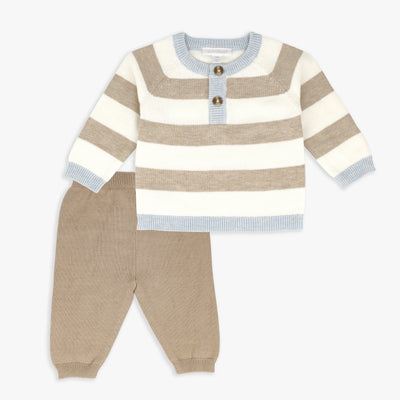 Stripe Sweater Top & Pant Set