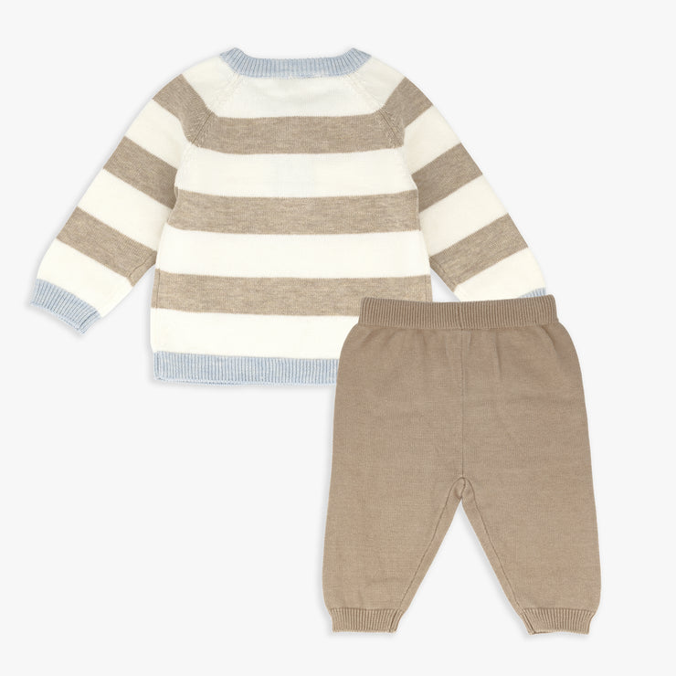 Stripe Sweater Top & Pant Set