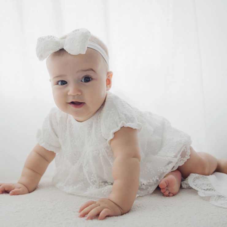 Ivory Lace Bodysuit & Headwrap Set