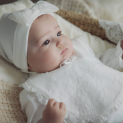 Ivory Lace Bib