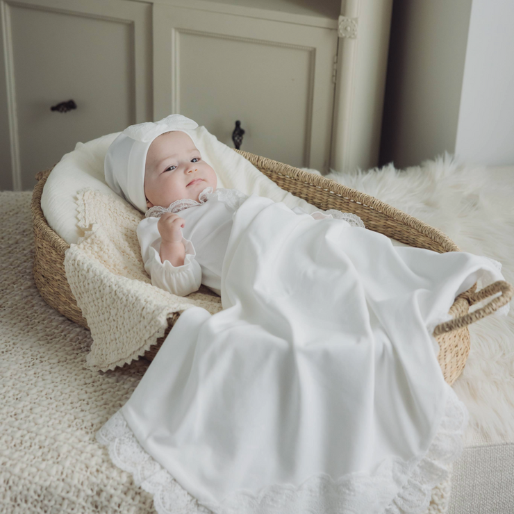 Ivory Lace Blanket