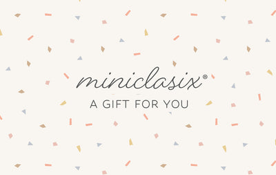 Confetti gift card for Miniclasix