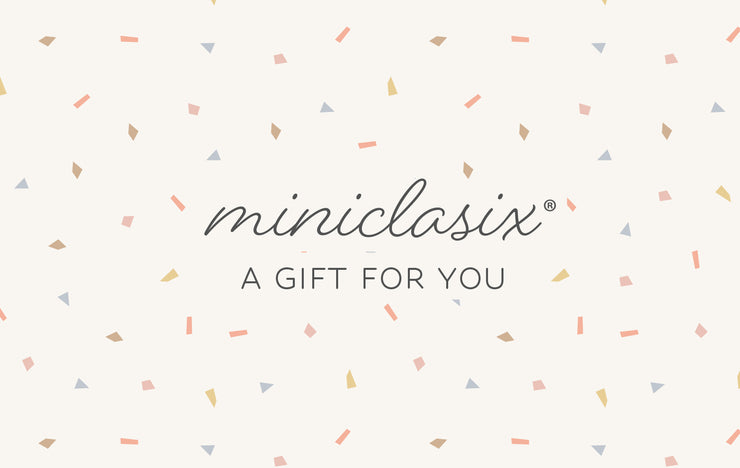 Confetti gift card for Miniclasix