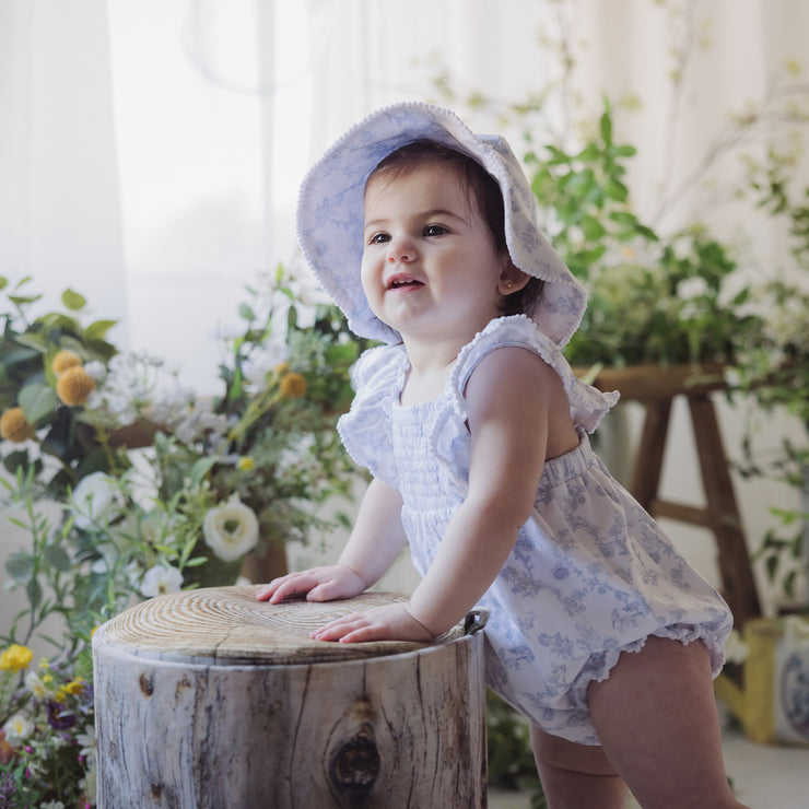 Toile Interlock Romper & Hat Set