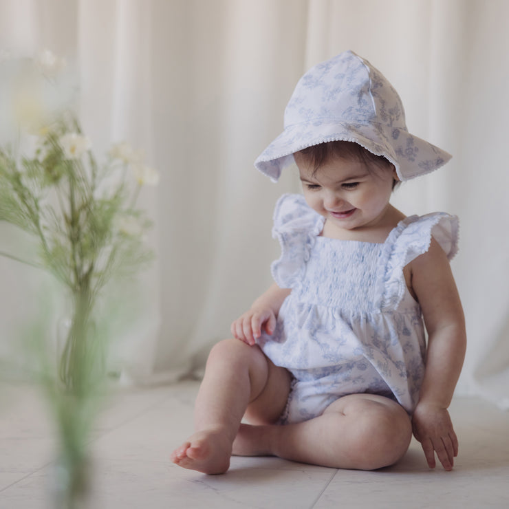 Toile Interlock Romper & Hat Set