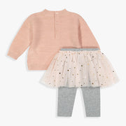 Sweater Top & Tutu Legging Set