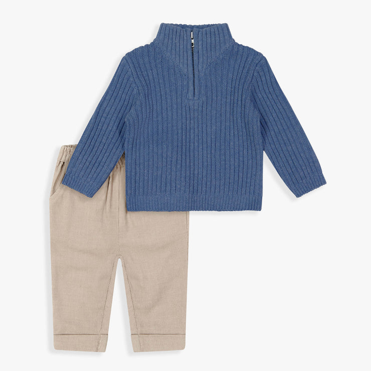 Quarter Zip Sweater & Pant Set