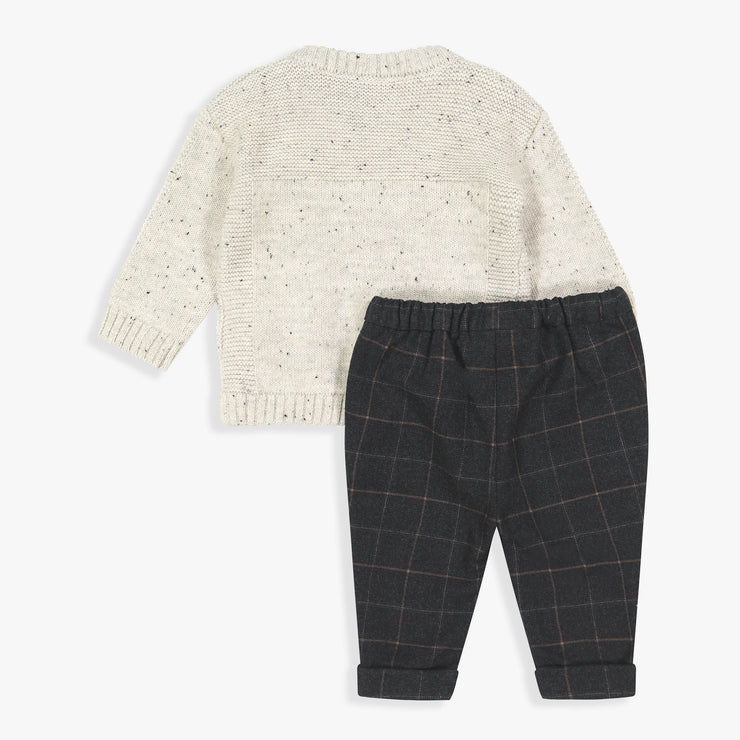 Sweater Cardigan, Top & Pant Set