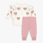 Heart Intarsia Sweater Top & Legging Set