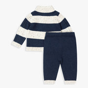 Rugby Stripe Sweater Top & Pant Set