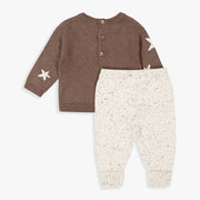 Star Intarsia Sweater Top & Pant Set