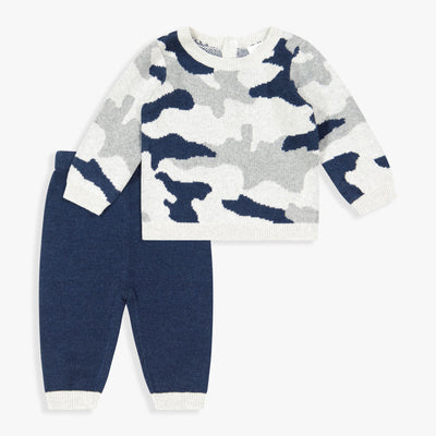 Camo Sweater Top & Pant Set