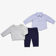 Boys Sweater, Shirt & Pant 3 pc Set