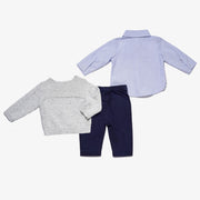 Boys Sweater, Shirt & Pant 3 pc Set