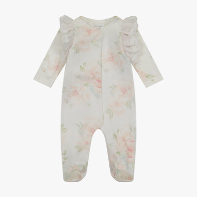 Girls Floral Footie